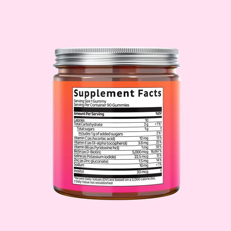 Biotin Gummies – For Longer, Thicker & Stronger Hair