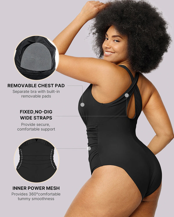 FlexiSculpt™ Plunge Tummy Control Swimsuit