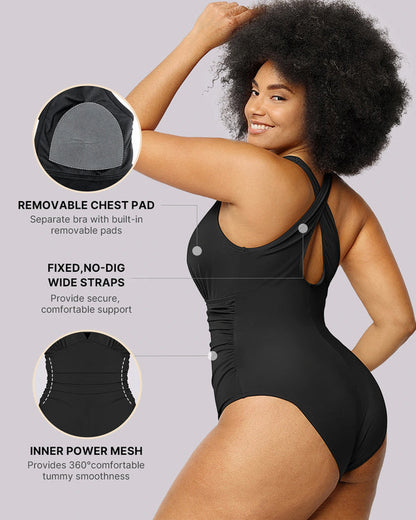 FlexiSculpt™ Plunge Tummy Control Swimsuit