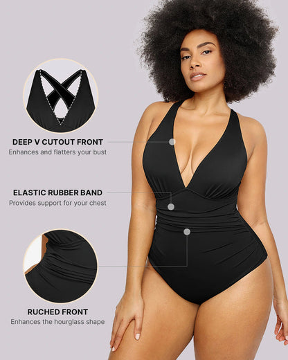 FlexiSculpt™ Plunge Tummy Control Swimsuit