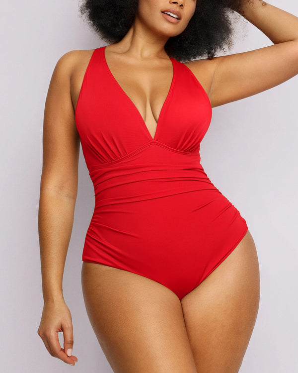 FlexiSculpt™ Plunge Tummy Control Swimsuit