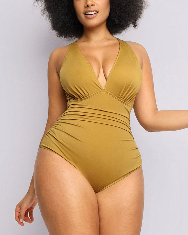 FlexiSculpt™ Plunge Tummy Control Swimsuit