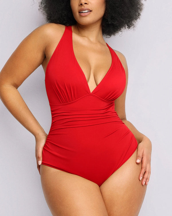 FlexiSculpt™ Plunge Tummy Control Swimsuit