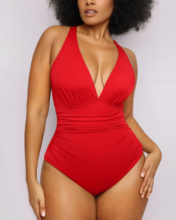 FlexiSculpt™ Plunge Tummy Control Swimsuit
