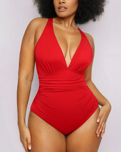 FlexiSculpt™ Plunge Tummy Control Swimsuit