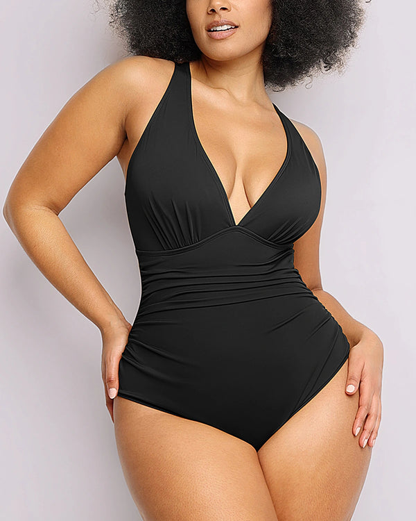 FlexiSculpt™ Plunge Tummy Control Swimsuit