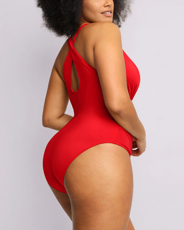 FlexiSculpt™ Plunge Tummy Control Swimsuit